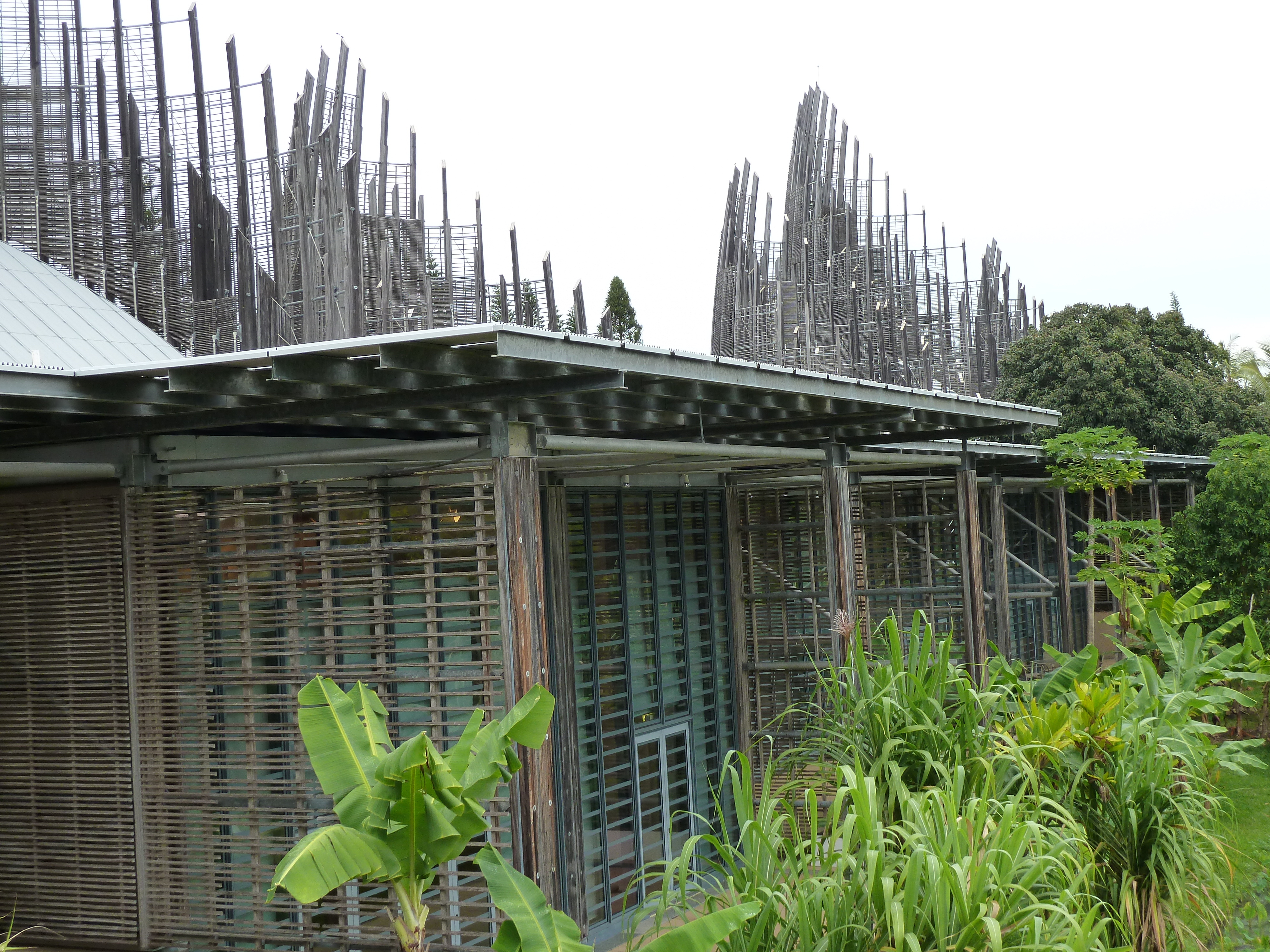 Picture New Caledonia Tjibaou Cultural Centre 2010-05 24 - Tours Tjibaou Cultural Centre