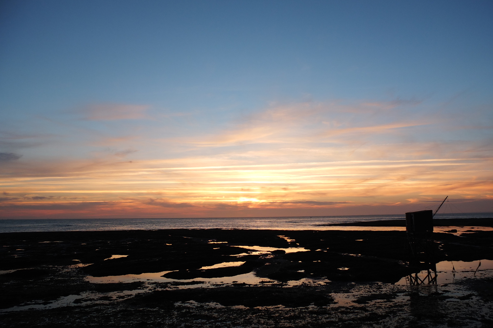 Picture France La Plaine sur mer Sunset 2012-08 22 - Map Sunset