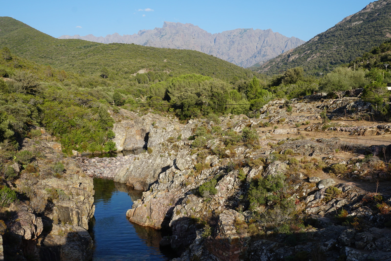 Picture France Corsica Fango river 2017-07 23 - Road Fango river
