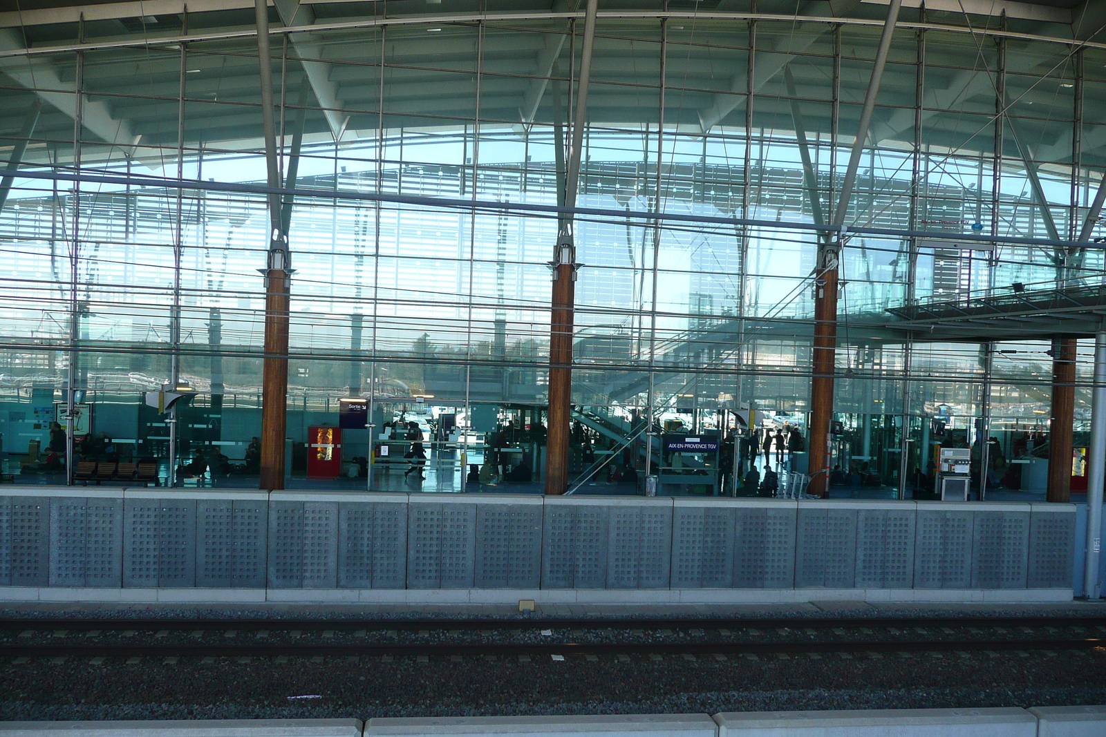 Picture France Aix en Provence TGV Train Station 2008-04 6 - Trips TGV Train Station