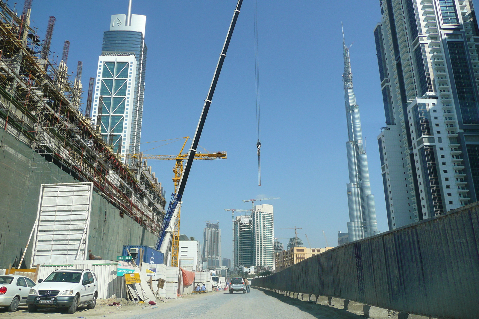 Picture United Arab Emirates Dubai Burj Dubai 2009-01 26 - Road Map Burj Dubai