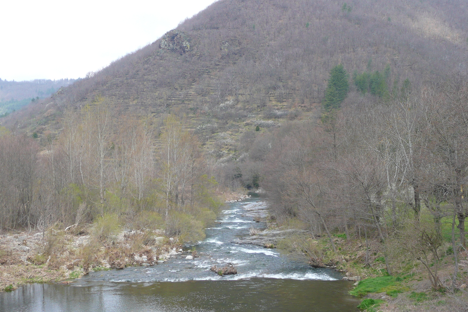 Picture France Cevennes Mountains Cocures to Florac road 2008-04 30 - Car Cocures to Florac road