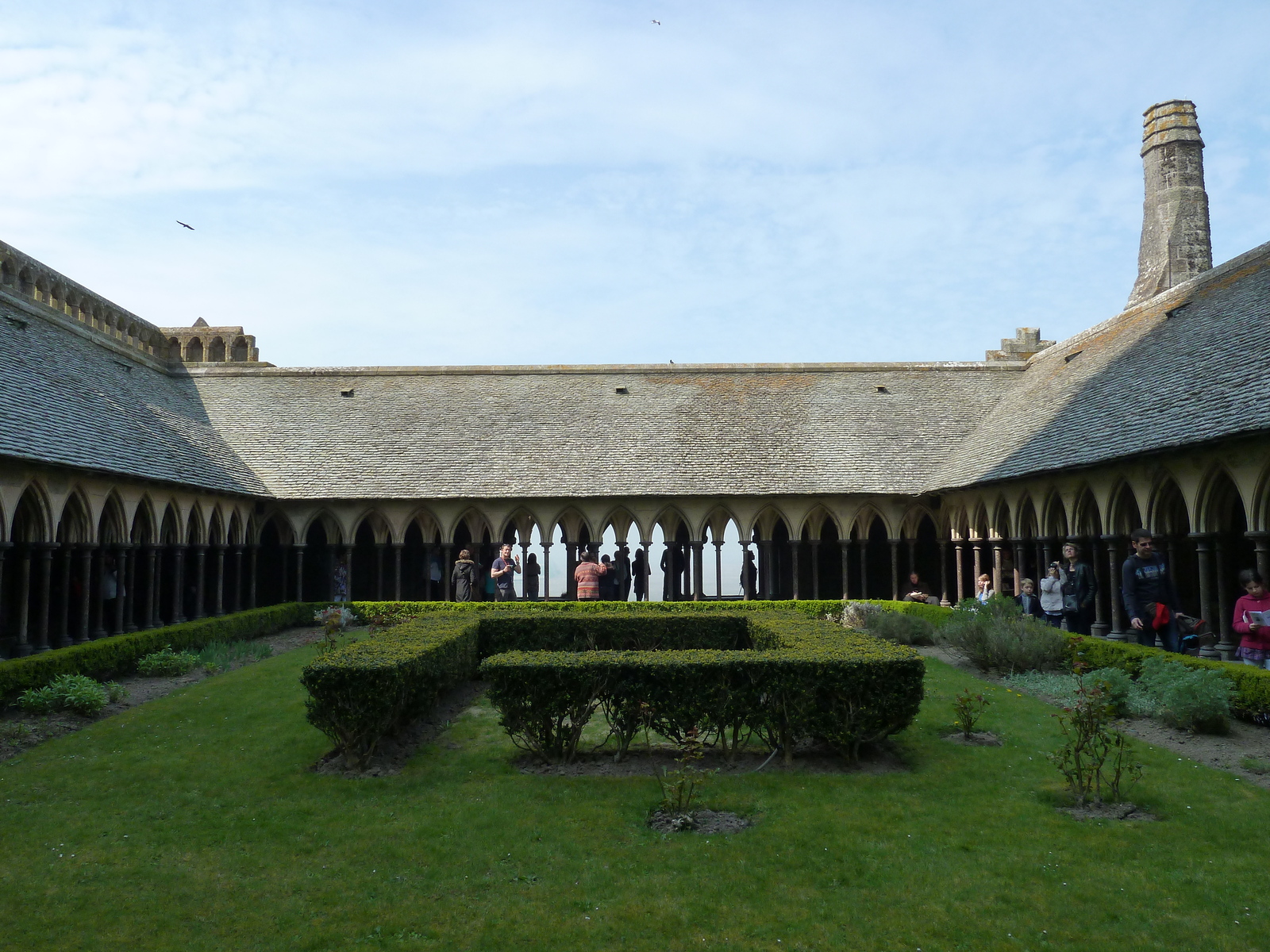 Picture France Mont St Michel Mont St Michel Abbey Cloister 2010-04 83 - Car Rental Mont St Michel Abbey Cloister