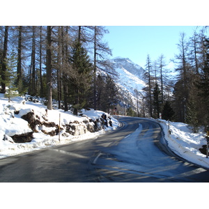 Picture Swiss From Pontresina to Lago Bianco 2007-01 6 - Road From Pontresina to Lago Bianco