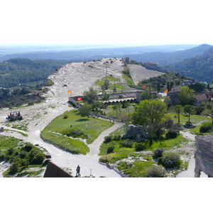 Picture France Baux de Provence Baux de Provence Castle 2008-04 3 - Perspective Baux de Provence Castle