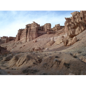 Picture Kazakhstan Charyn Canyon 2007-03 1 - Road Map Charyn Canyon