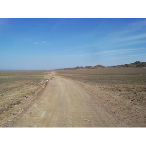 Picture Kazakhstan Almaty to Charyn Canyon road 2007-03 31 - Perspective Almaty to Charyn Canyon road