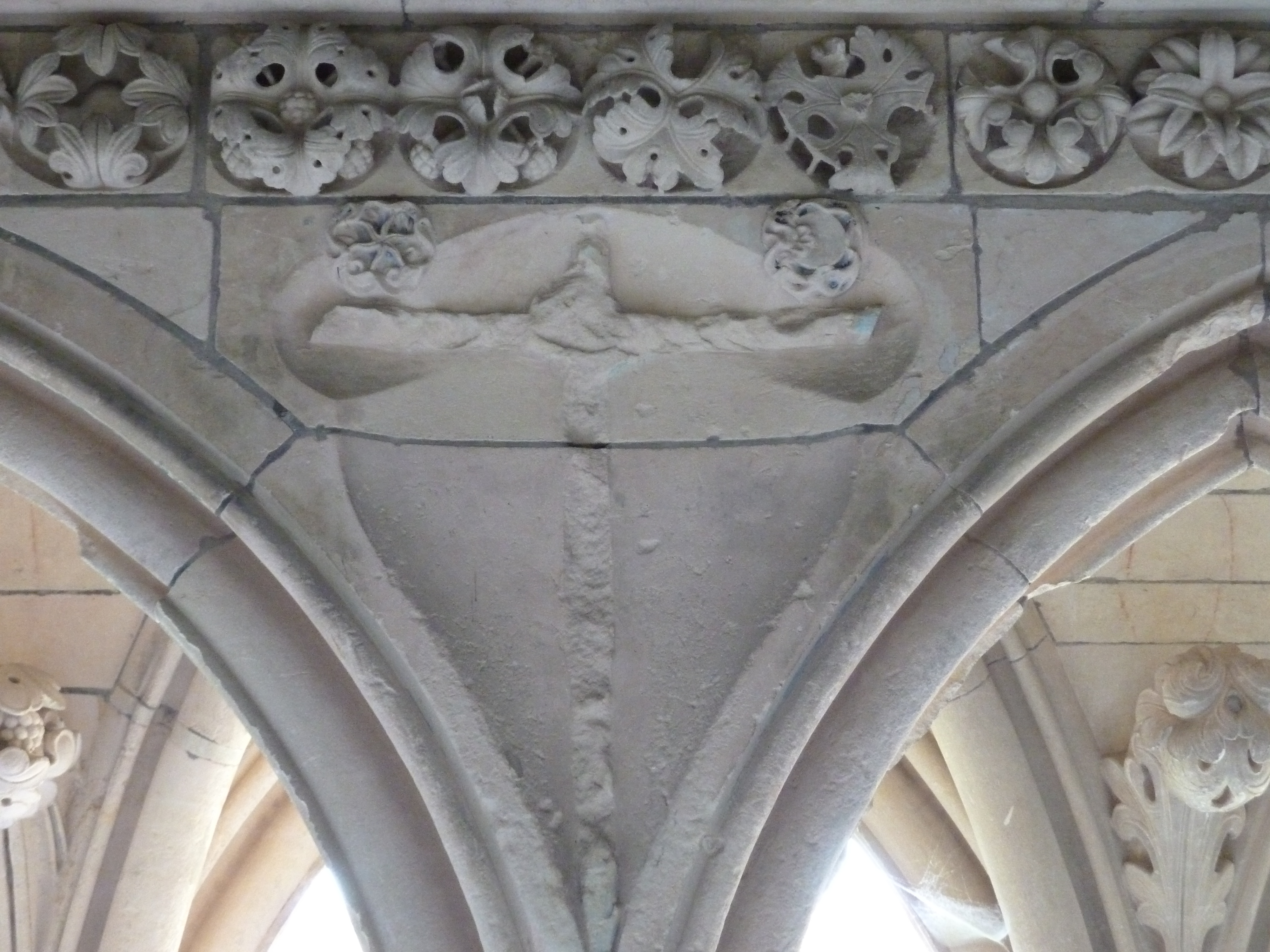 照片 法国(France) 圣米歇尔山(Mont St Michel) 圣米歇尔山修道院回廊(Mont St Michel Abbey Cloister) 2010-04 29