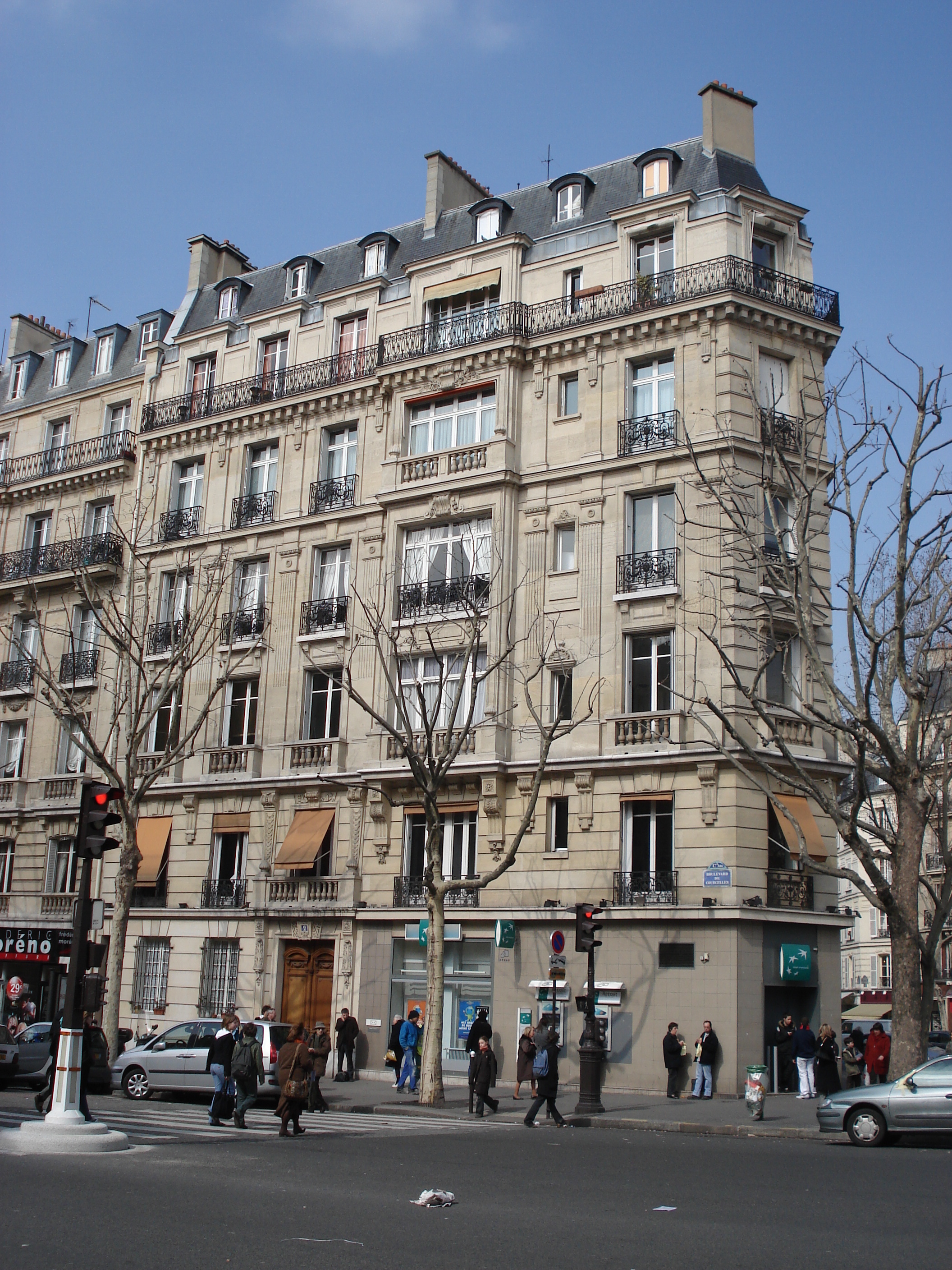 照片 法国(France) 巴黎(Paris) 第十七区(17th Arrondissement) 库尔塞勒大道(Boulevard de Courcelles) 2006-03 17
