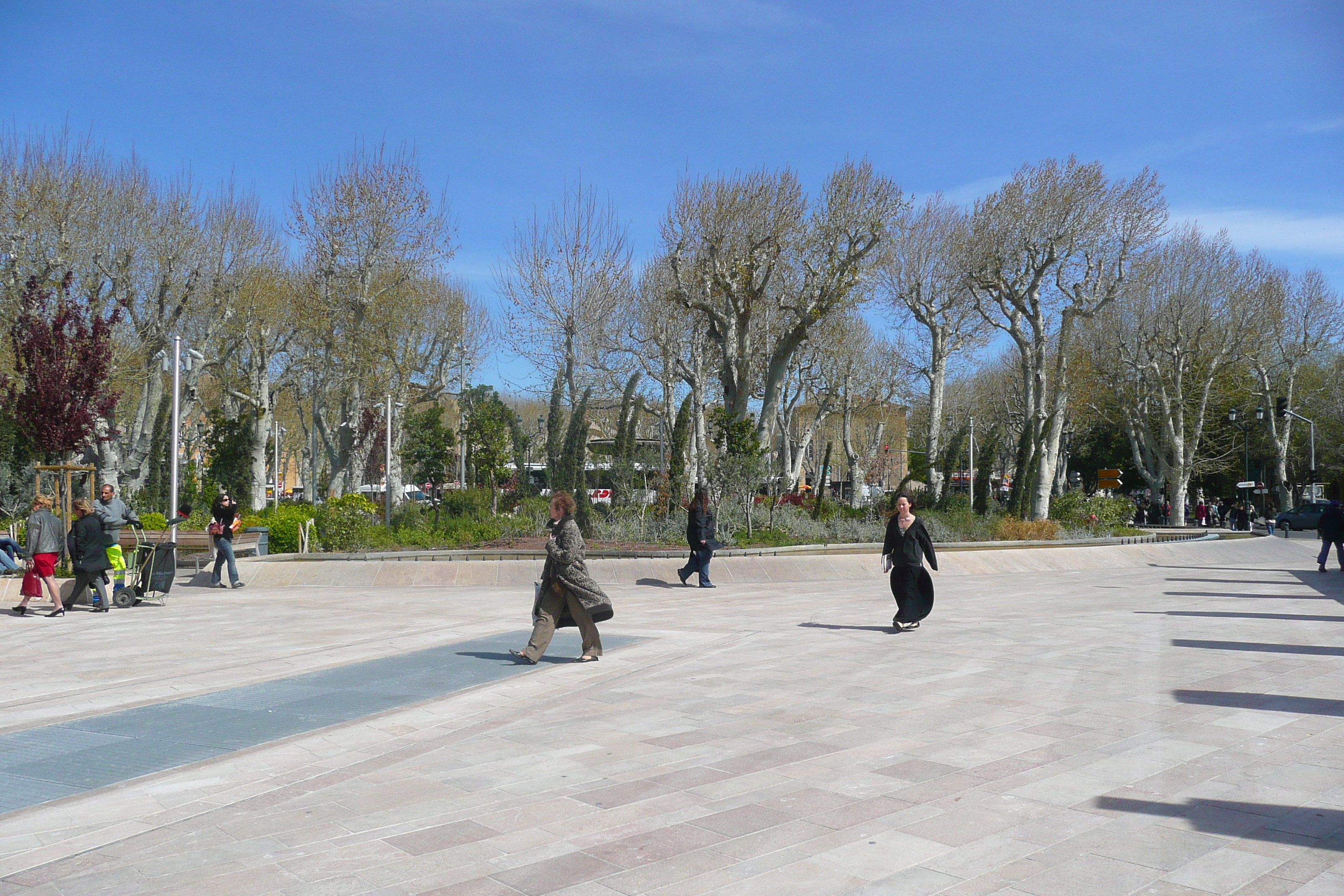 照片 法国(France) 普罗旺斯地区艾克斯(Aix en Provence) 戴高乐将军广场(Place du General de Gaulle) 2008-04 21