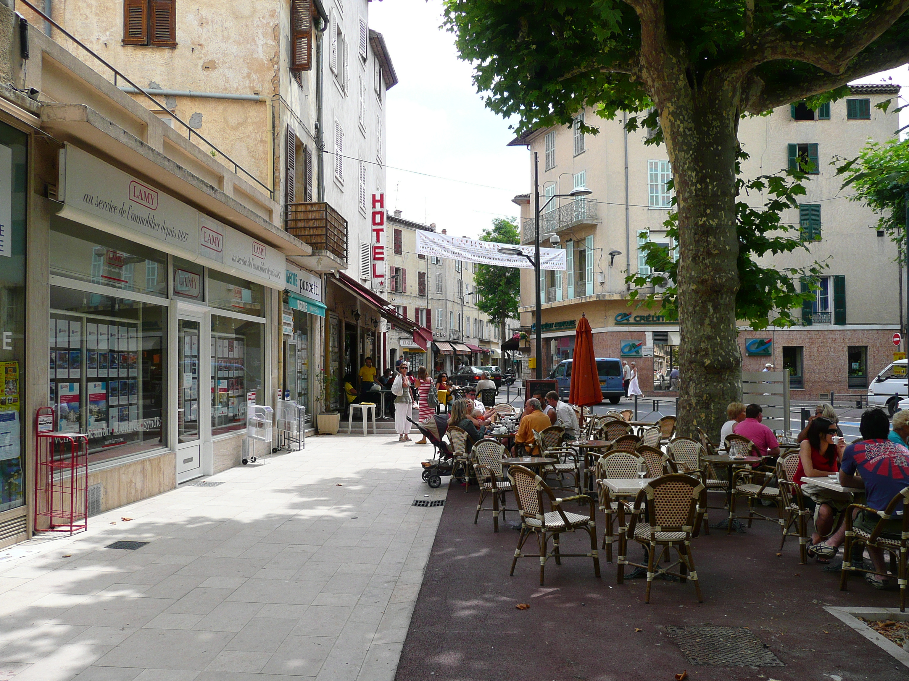 照片 法国(France) 旺斯(Vence) 大花园广场(Place du Grand Jardin) 2007-07 10
