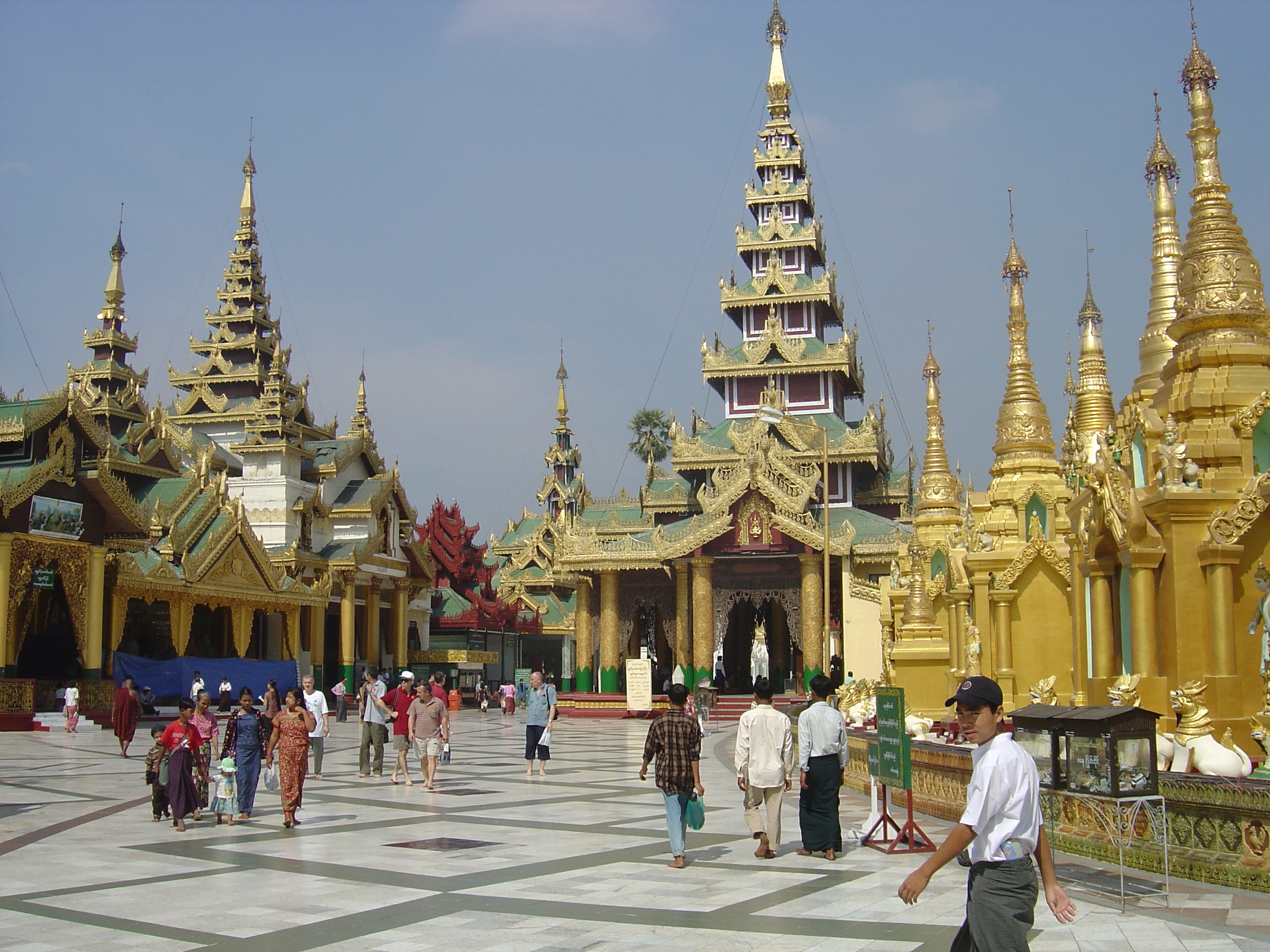 照片 缅甸(Myanmar) 仰光(Yangon) 仰光大金塔(Shwedagon Pagoda) 2005-01 15