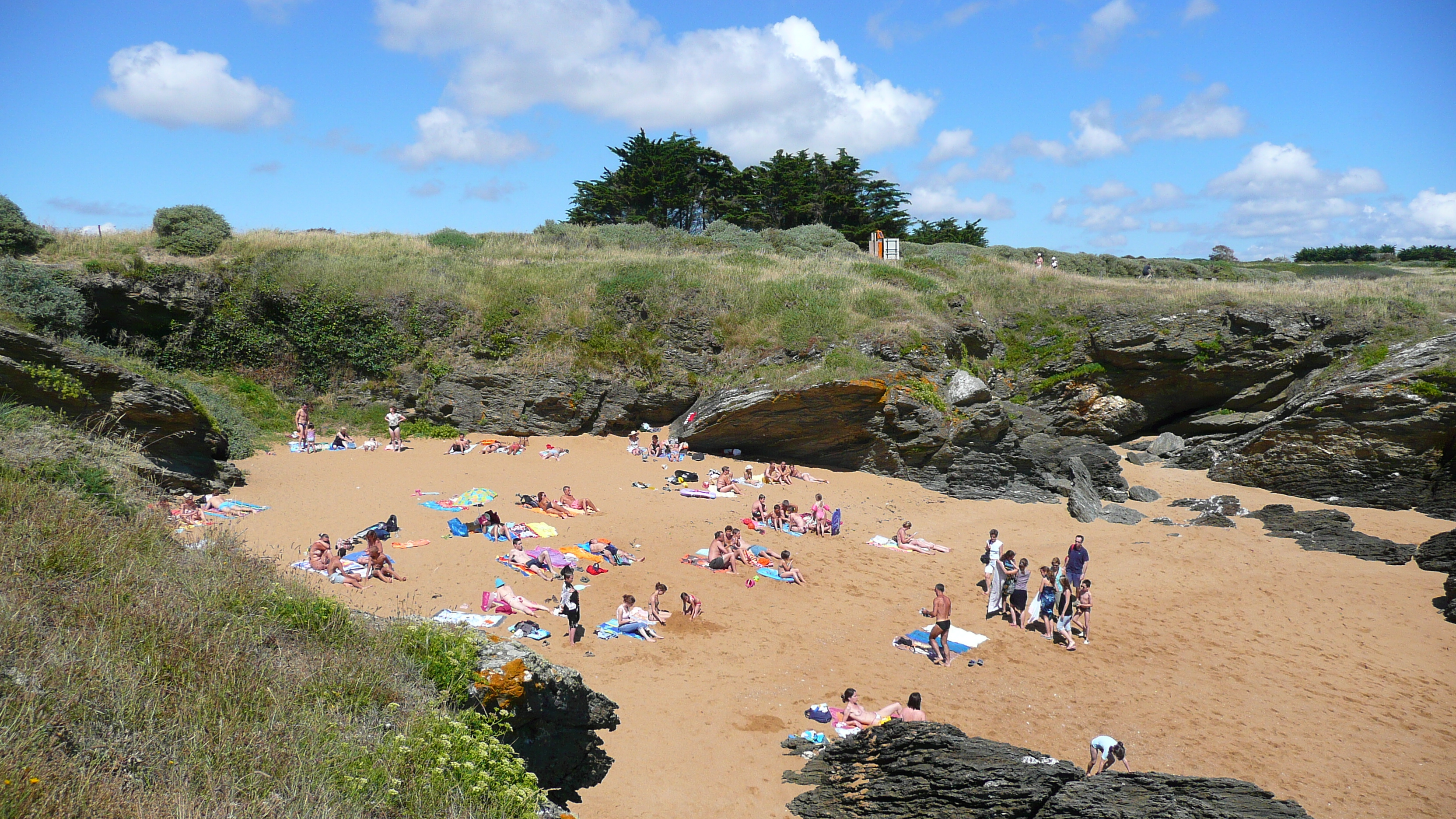 照片 法国(France) 波尔尼克(Pornic) 池塘海滩(Plage de l'etang) 2007-07 36