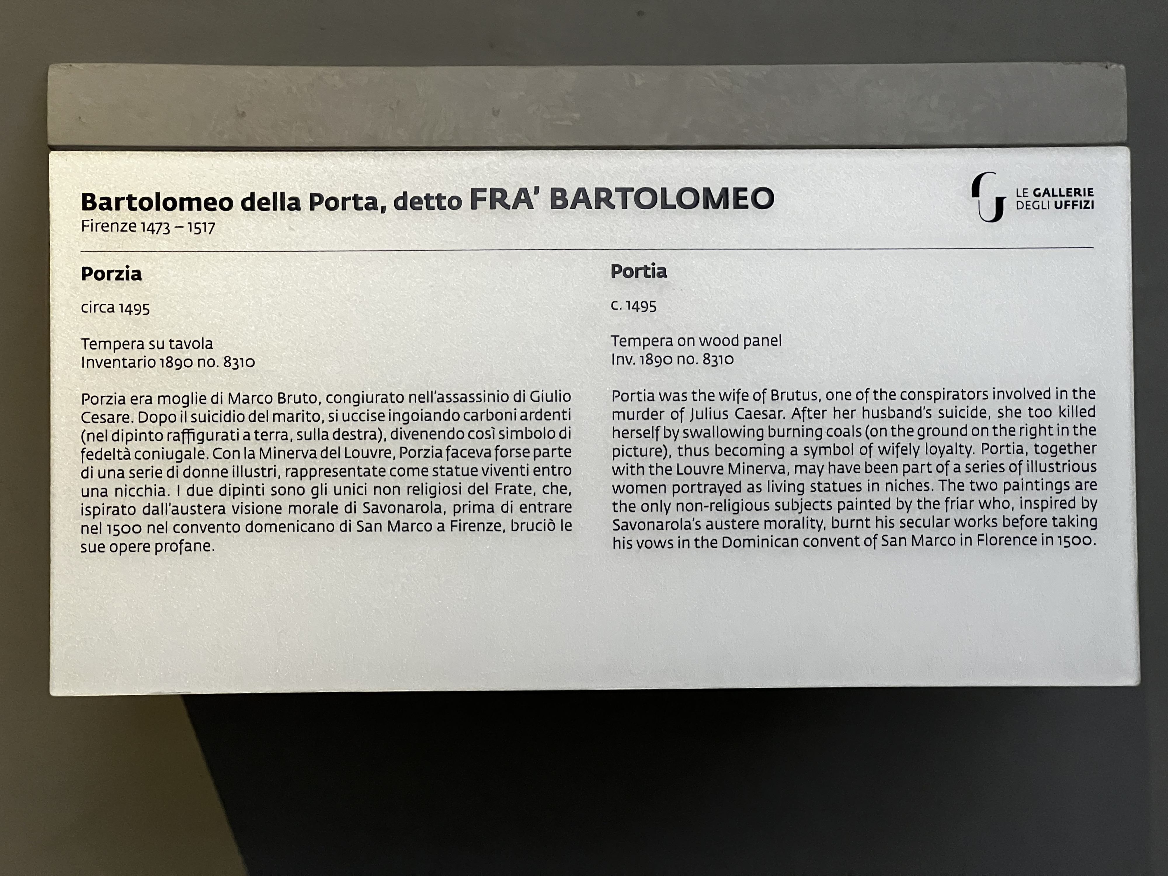 照片 意大利(Italy) 佛罗伦萨(Florence) 乌菲兹美术馆(Uffizi Museum) 2022-05 156