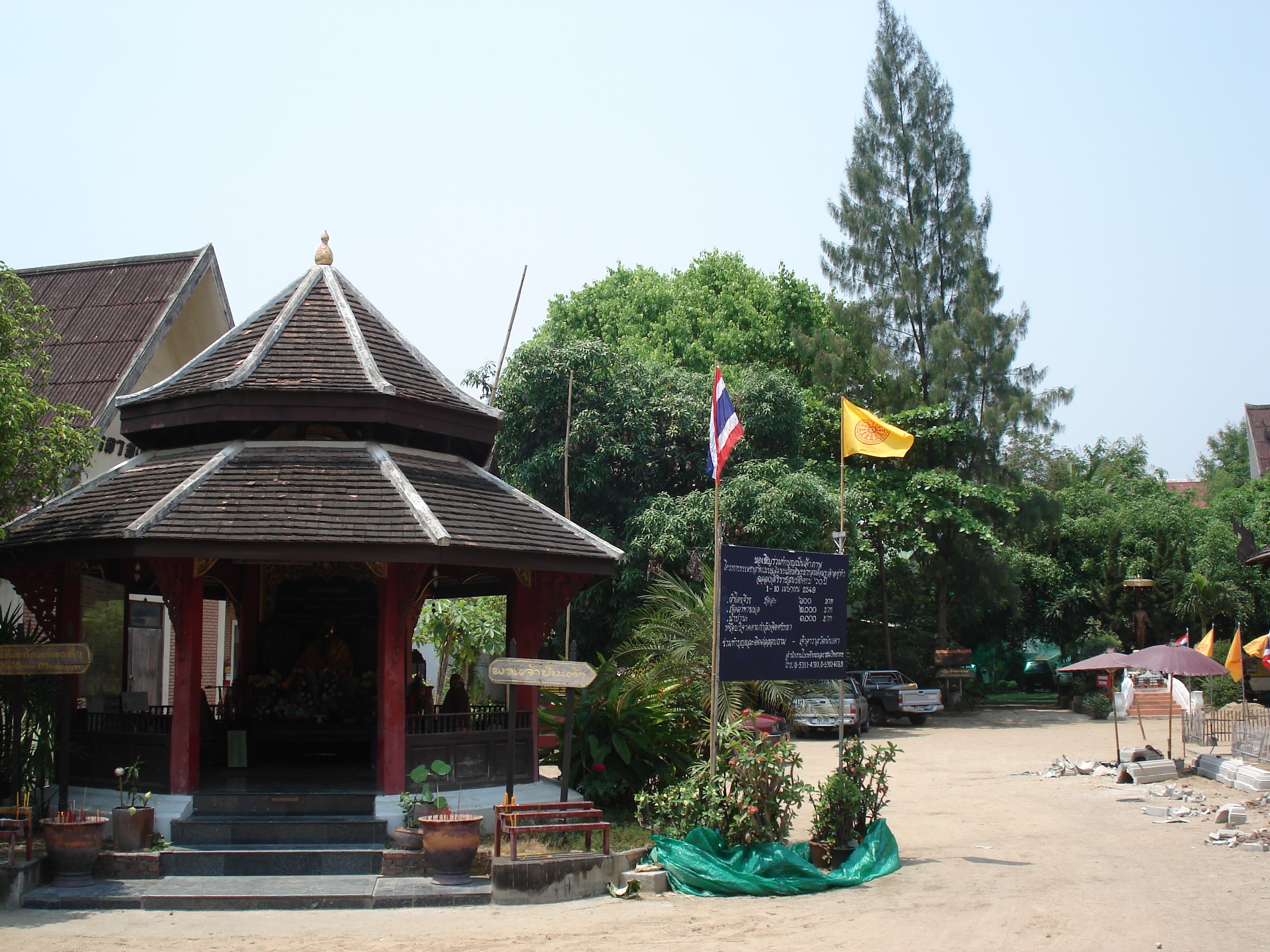 照片 泰国(Thailand) 清迈(Chiang Mai) 护城河内(Inside Canal) 契迪龙寺(Wat Chediluang Varaviharn temple) 2006-04 26