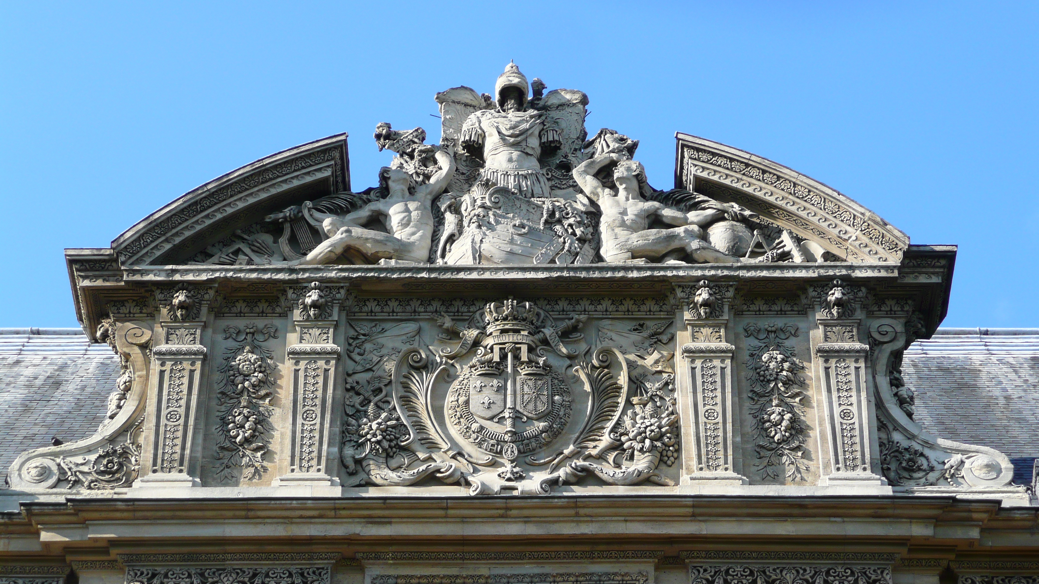照片 法国(France) 巴黎(Paris) 卢浮宫(Louvre) 卢浮宫临河立面(Riverside facade of Louvre) 2007-07 19