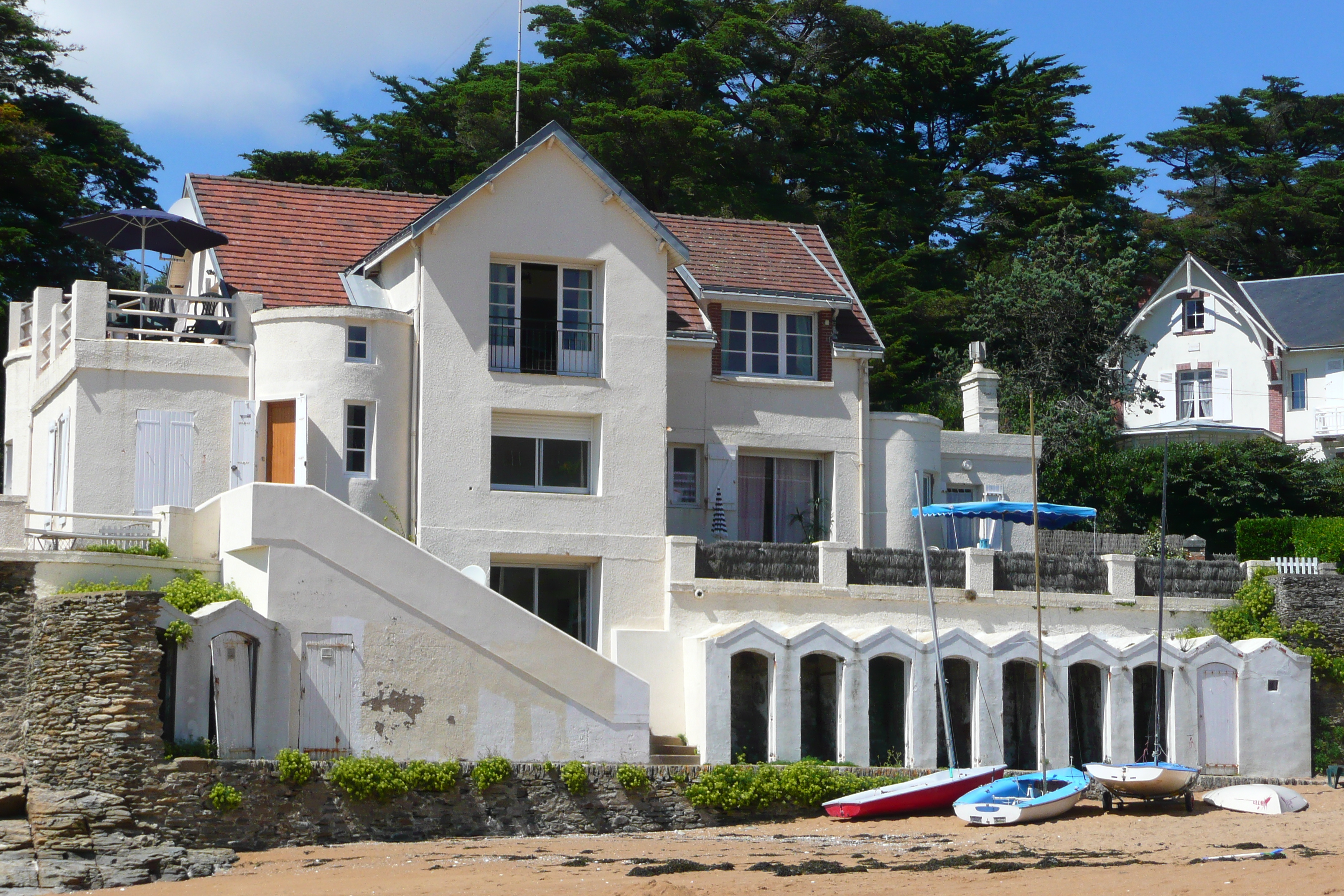 照片 法国(France) 波尔尼克(Pornic) 大谷海滩(grandes vallees Beach) 2008-07 17