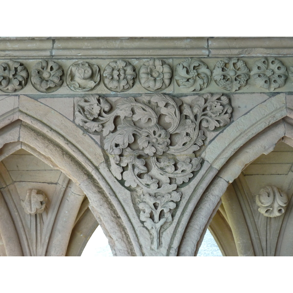照片 法国(France) 圣米歇尔山(Mont St Michel) 圣米歇尔山修道院回廊(Mont St Michel Abbey Cloister) 2010-04 48