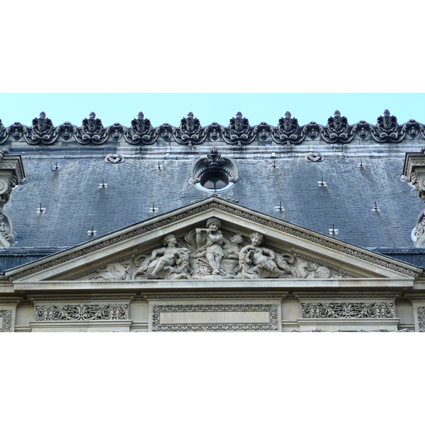 照片 法国(France) 巴黎(Paris) 卢浮宫(Louvre) 卢浮宫临河立面(Riverside facade of Louvre) 2007-07 49