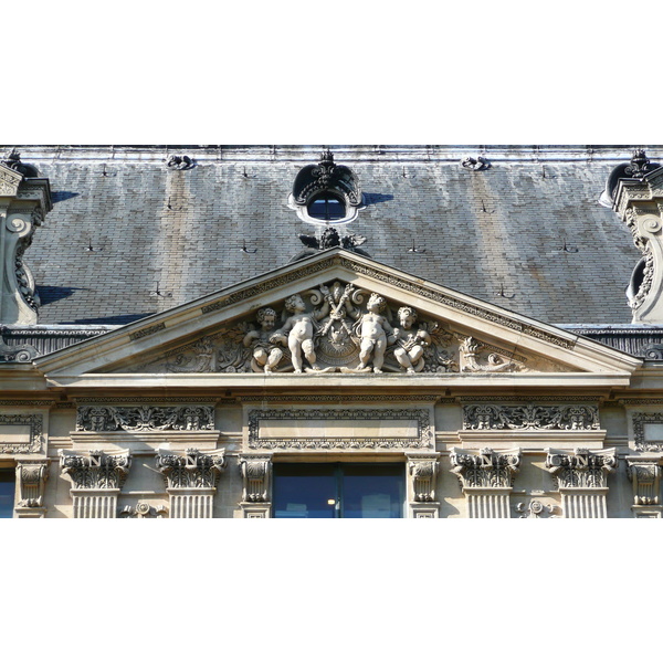 照片 法国(France) 巴黎(Paris) 卢浮宫(Louvre) 卢浮宫临河立面(Riverside facade of Louvre) 2007-07 69