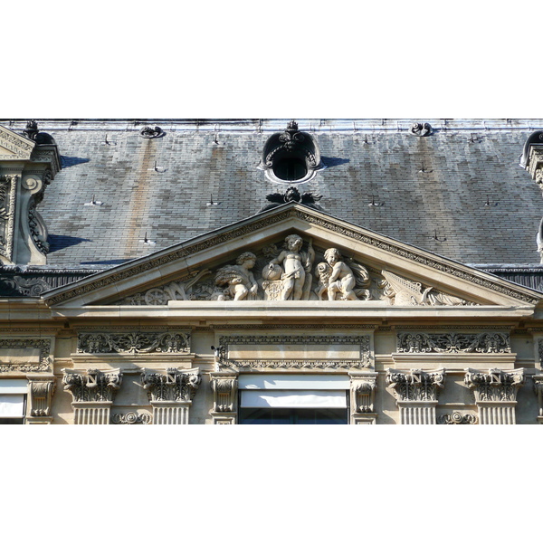 照片 法国(France) 巴黎(Paris) 卢浮宫(Louvre) 卢浮宫临河立面(Riverside facade of Louvre) 2007-07 70