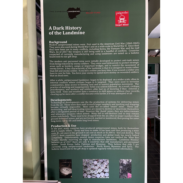 照片 柬埔寨(Cambodia) 暹粒(Siem Reap) 柬埔寨地雷博物馆(Cambodia Landmine Museum) 2023-01 31