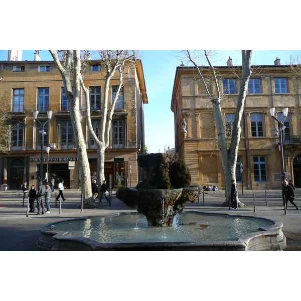 照片 法国(France) 普罗旺斯地区艾克斯(Aix en Provence) 米拉波林荫大道(Cours Mirabeau) 2008-04 20