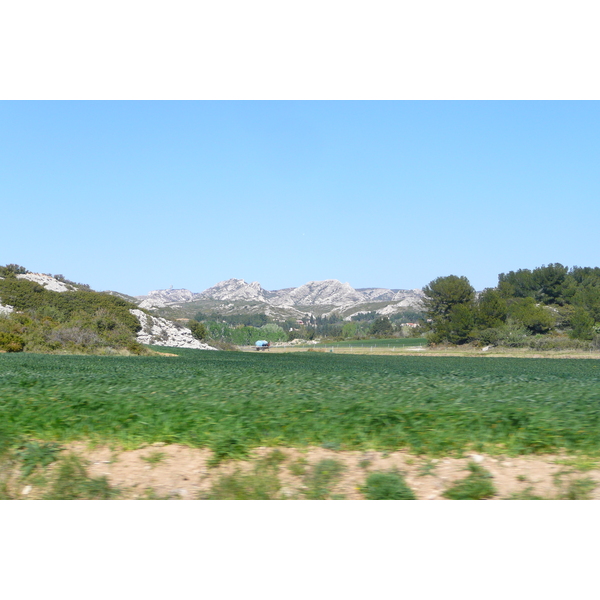 照片 法国(France) 普罗旺斯(Provence) 穆里耶至莱博公路(Mouries to Baux de Provence road) 2008-04 27