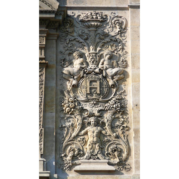 照片 法国(France) 巴黎(Paris) 卢浮宫(Louvre) 卢浮宫临河立面(Riverside facade of Louvre) 2007-07 5