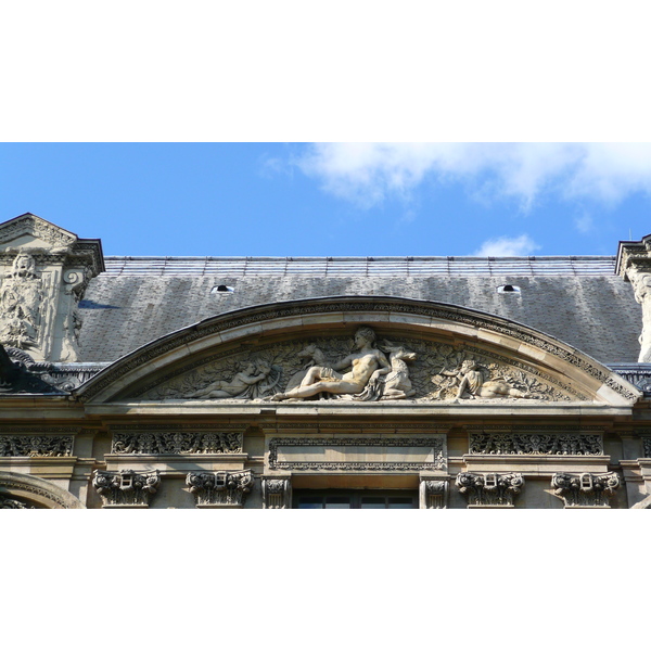 照片 法国(France) 巴黎(Paris) 卢浮宫(Louvre) 卢浮宫临河立面(Riverside facade of Louvre) 2007-07 17