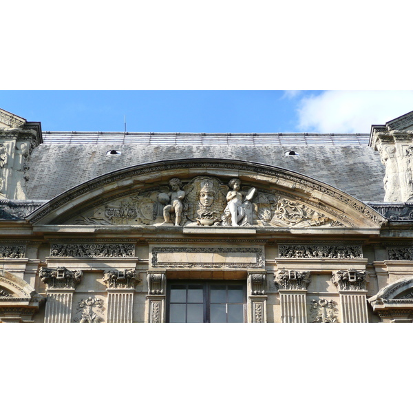 照片 法国(France) 巴黎(Paris) 卢浮宫(Louvre) 卢浮宫临河立面(Riverside facade of Louvre) 2007-07 68