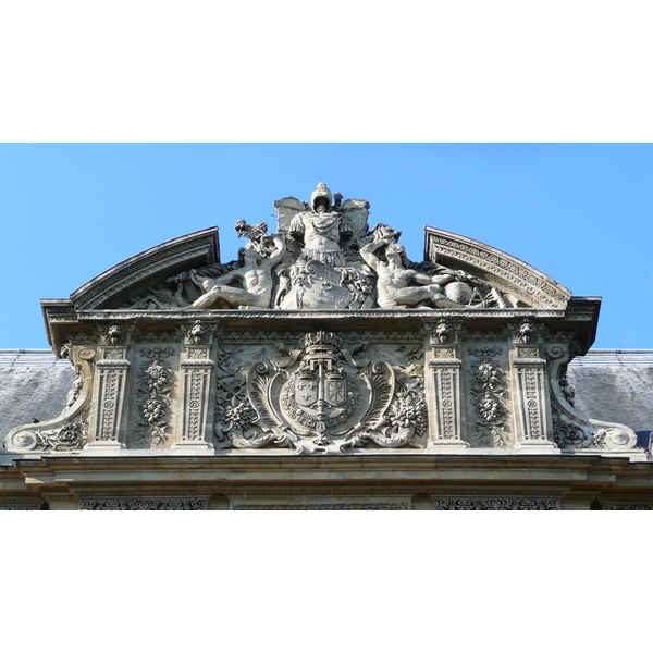 照片 法国(France) 巴黎(Paris) 卢浮宫(Louvre) 卢浮宫临河立面(Riverside facade of Louvre) 2007-07 19
