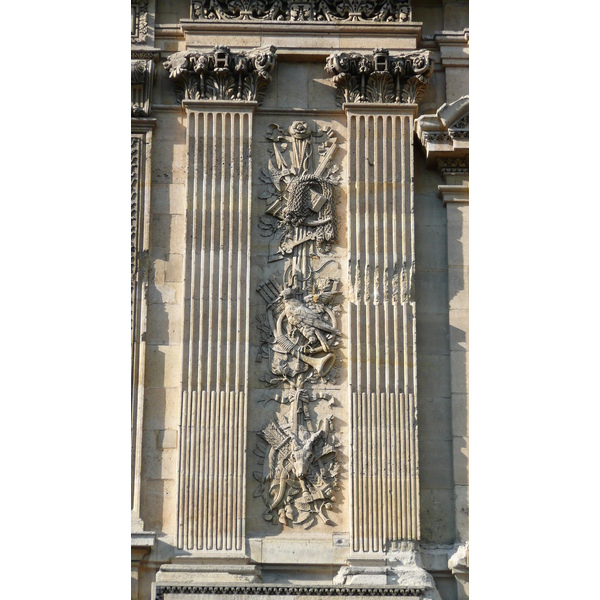 照片 法国(France) 巴黎(Paris) 卢浮宫(Louvre) 卢浮宫临河立面(Riverside facade of Louvre) 2007-07 45
