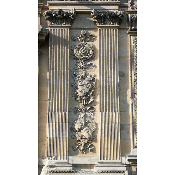 照片 法国(France) 巴黎(Paris) 卢浮宫(Louvre) 卢浮宫临河立面(Riverside facade of Louvre) 2007-07 67