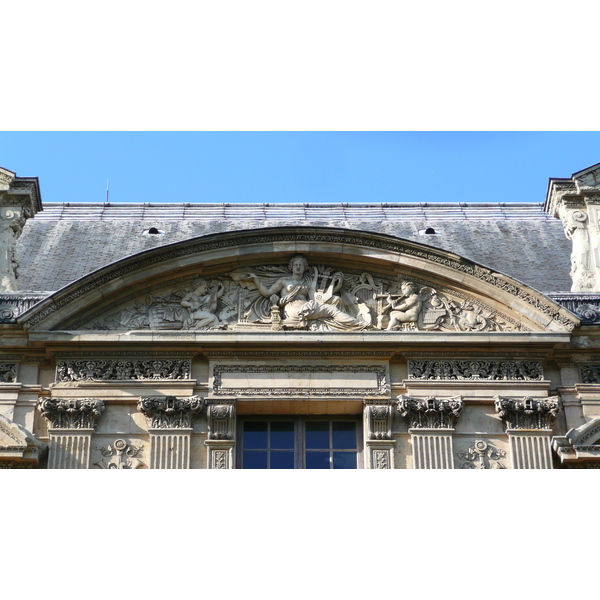 照片 法国(France) 巴黎(Paris) 卢浮宫(Louvre) 卢浮宫临河立面(Riverside facade of Louvre) 2007-07 32