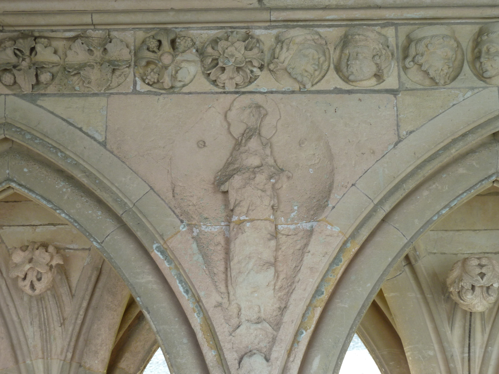 照片 法国(France) 圣米歇尔山(Mont St Michel) 圣米歇尔山修道院回廊(Mont St Michel Abbey Cloister) 2010-04 46