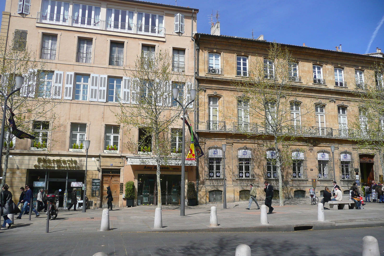 照片 法国(France) 普罗旺斯地区艾克斯(Aix en Provence) 米拉波林荫大道(Cours Mirabeau) 2008-04 2