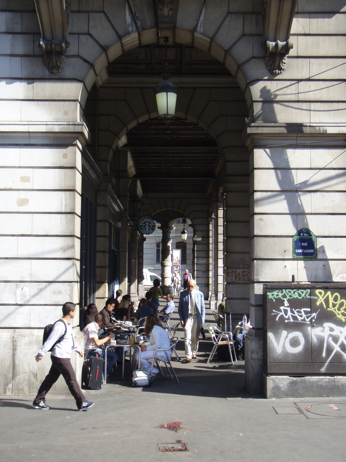 照片 法国(France) 巴黎(Paris) 圣拉扎尔火车站(Gare St Lazare) 2007-07 30