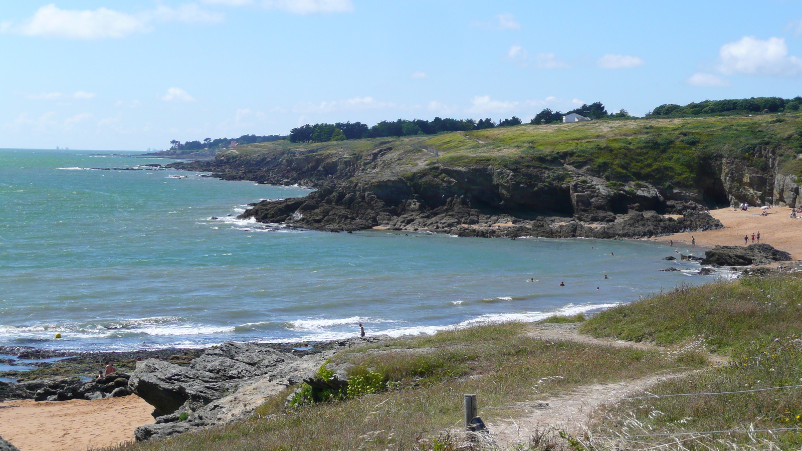 照片 法国(France) 波尔尼克(Pornic) 池塘海滩(Plage de l'etang) 2007-07 33