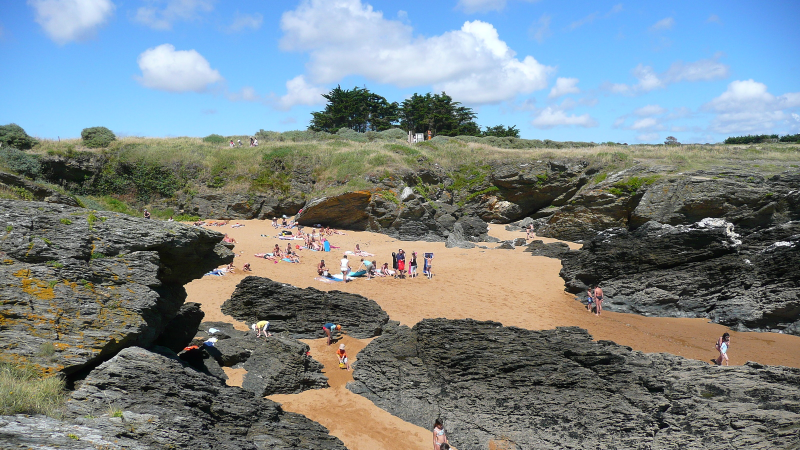 照片 法国(France) 波尔尼克(Pornic) 池塘海滩(Plage de l'etang) 2007-07 37