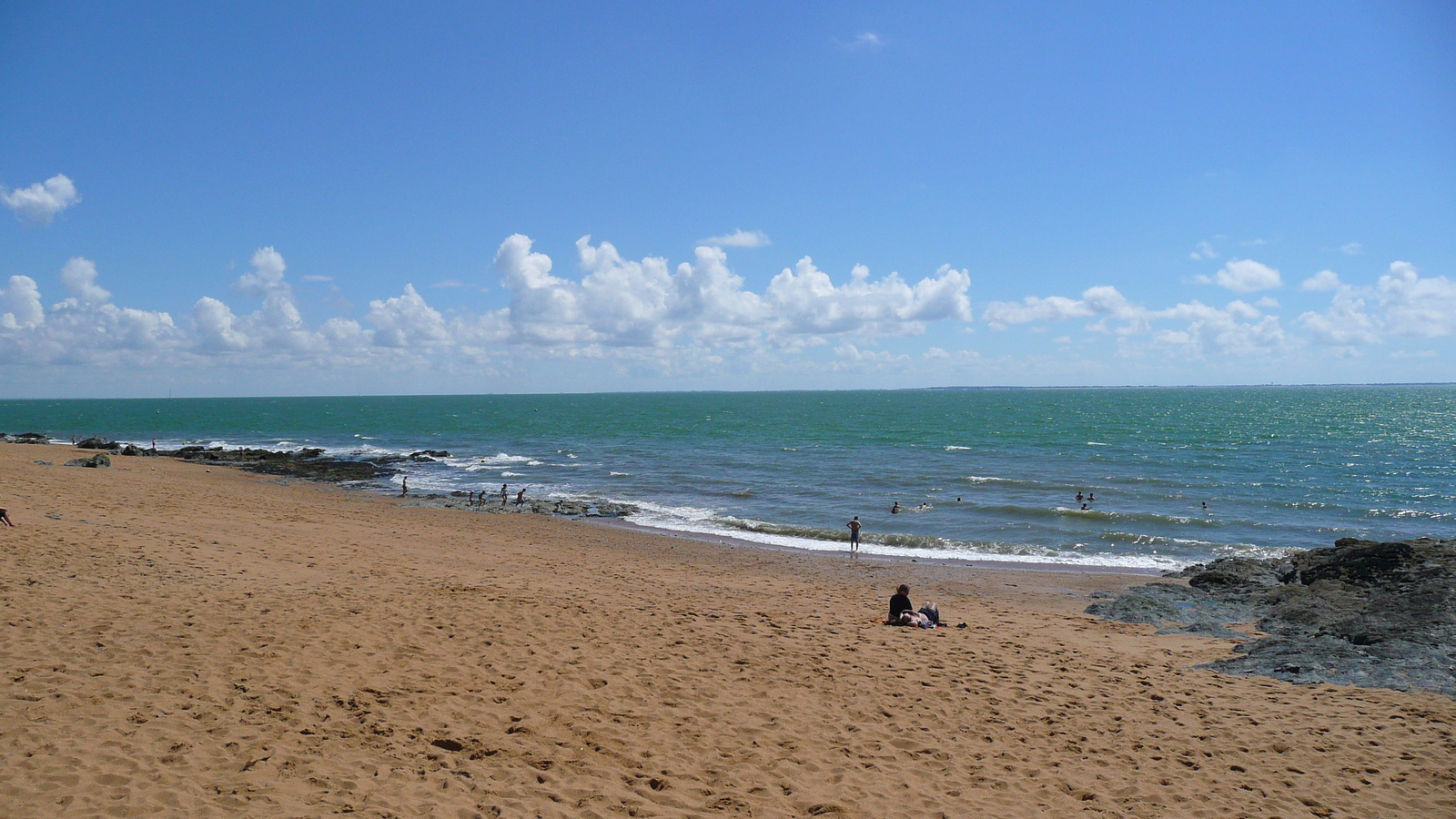 照片 法国(France) 波尔尼克(Pornic) 池塘海滩(Plage de l'etang) 2007-07 20