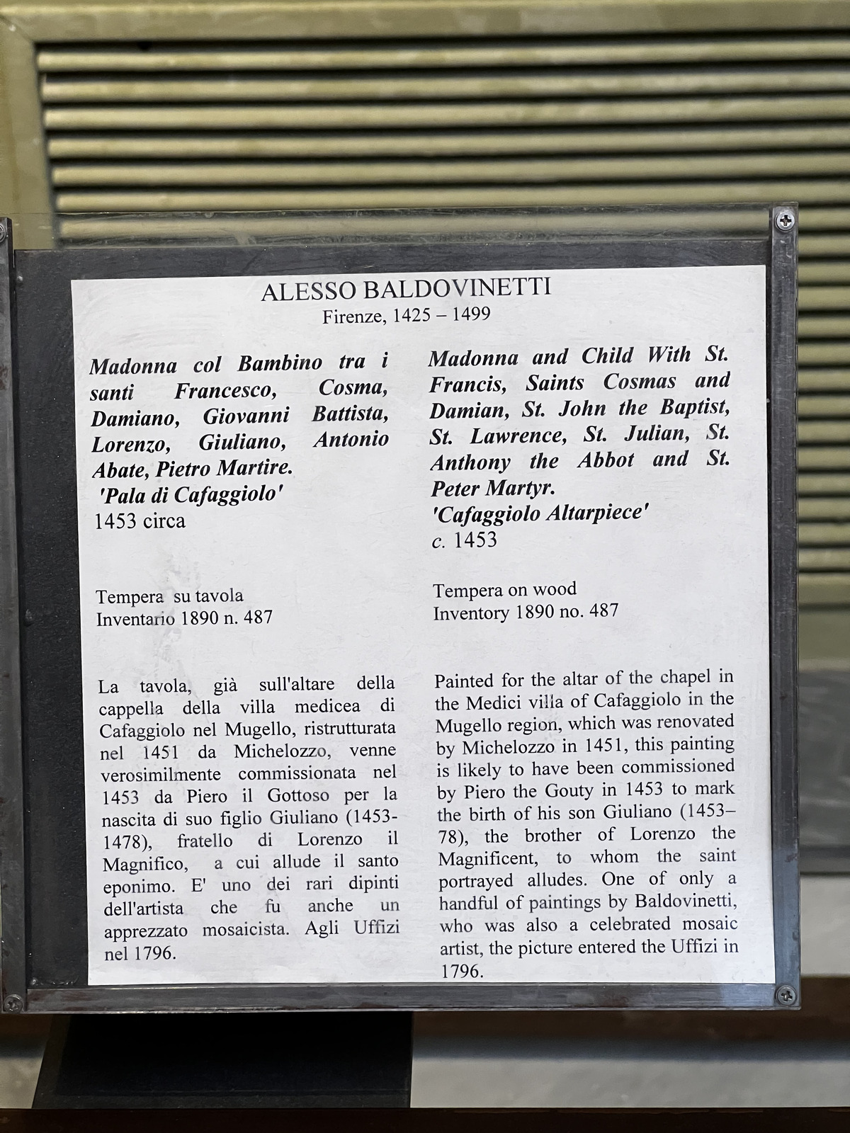 照片 意大利(Italy) 佛罗伦萨(Florence) 乌菲兹美术馆(Uffizi Museum) 2022-05 131