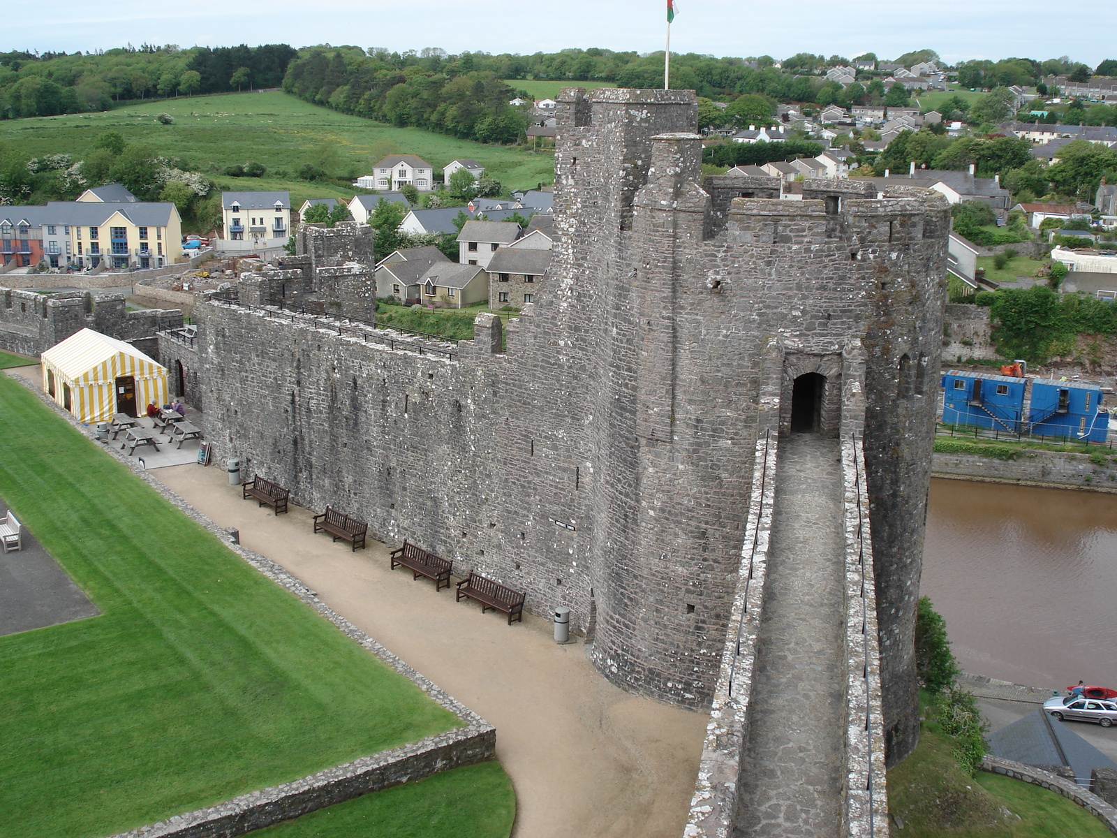 照片 英国(United Kingdom) 彭布罗克郡(Pembrokeshire) 彭布罗克(Pembroke) 城堡(Castle) 2006-05 29