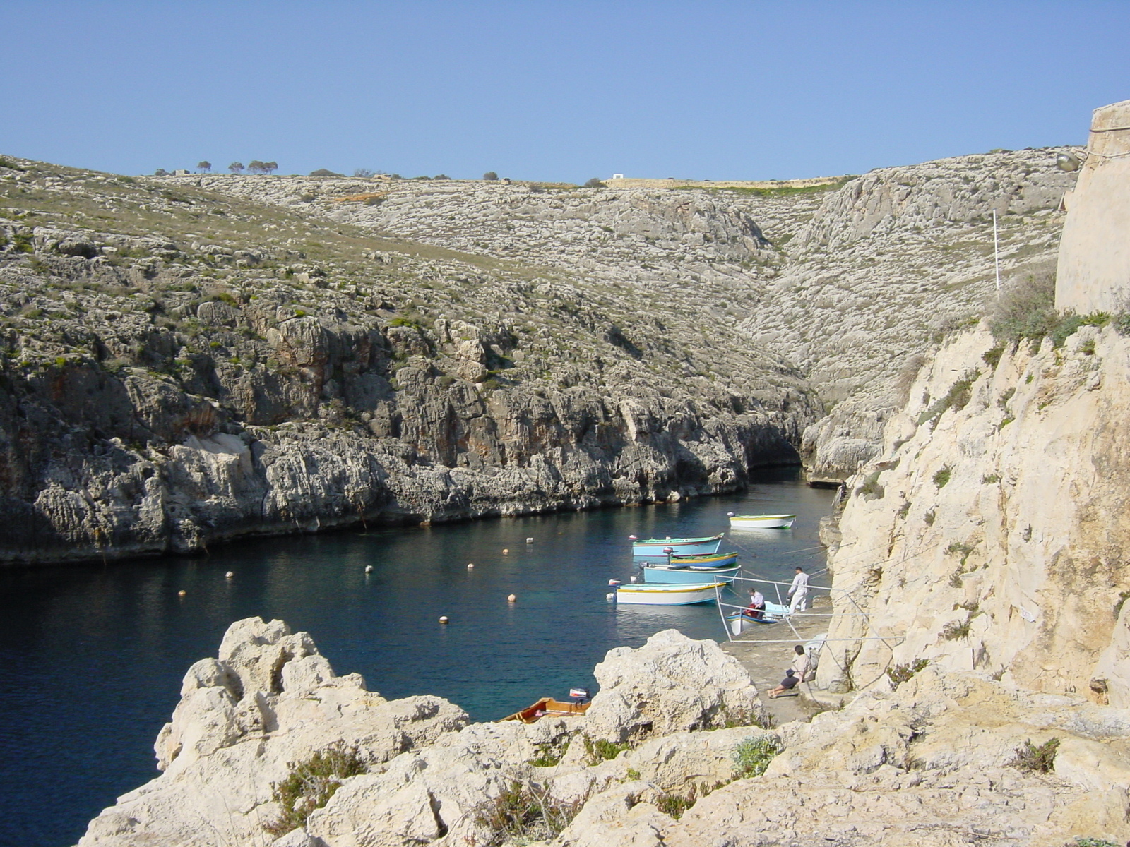 照片 马耳他(Malta) 祖里克蓝洞(Zurrieq Blue grotto) 2003-03 6