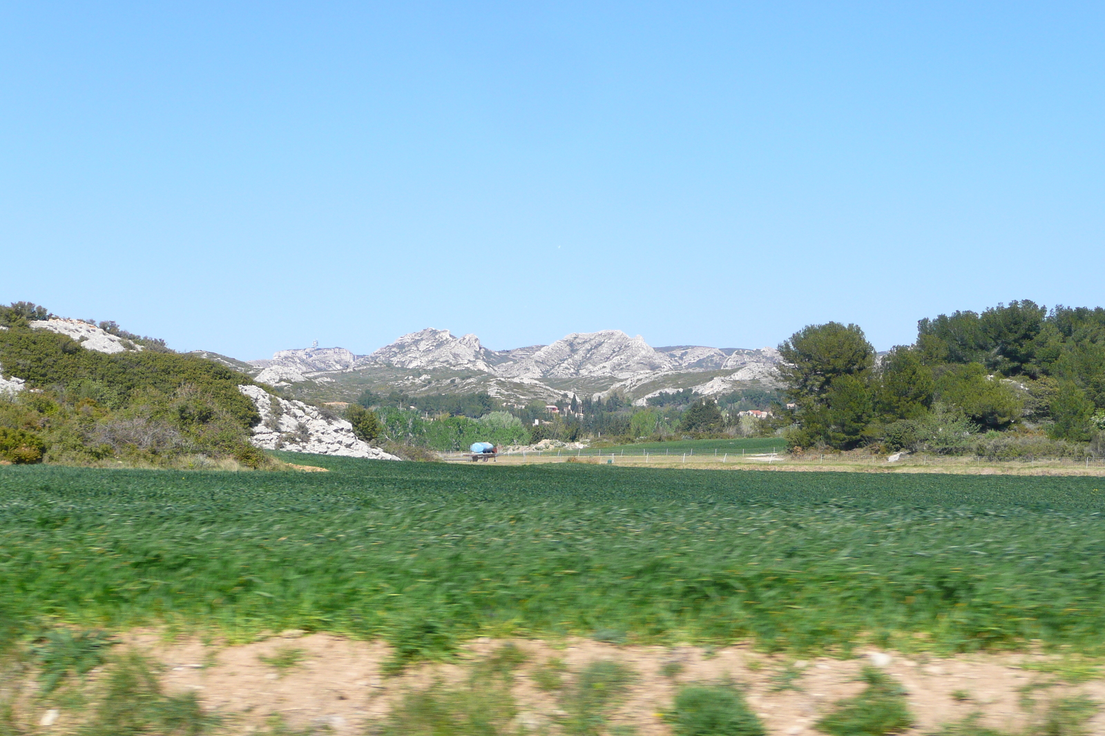 照片 法国(France) 普罗旺斯(Provence) 穆里耶至莱博公路(Mouries to Baux de Provence road) 2008-04 27