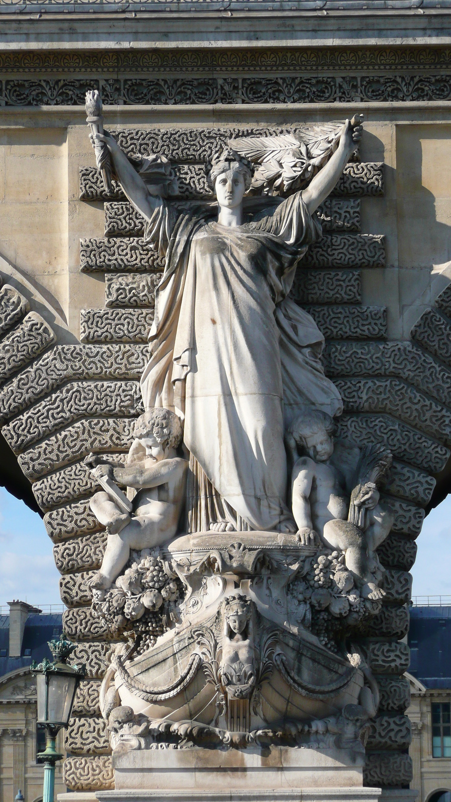 照片 法国(France) 巴黎(Paris) 卢浮宫(Louvre) 卢浮宫临河立面(Riverside facade of Louvre) 2007-07 21