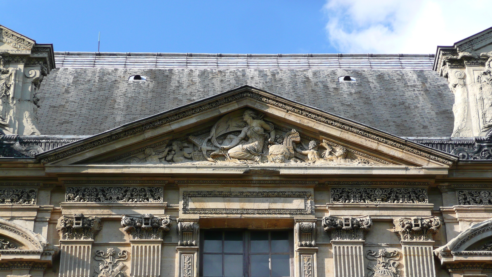 照片 法国(France) 巴黎(Paris) 卢浮宫(Louvre) 卢浮宫临河立面(Riverside facade of Louvre) 2007-07 64