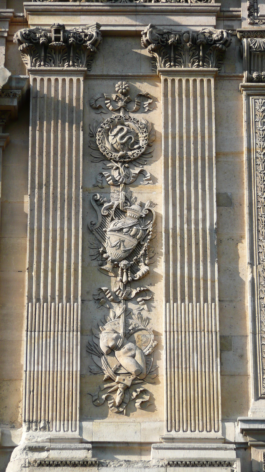照片 法国(France) 巴黎(Paris) 卢浮宫(Louvre) 卢浮宫临河立面(Riverside facade of Louvre) 2007-07 67