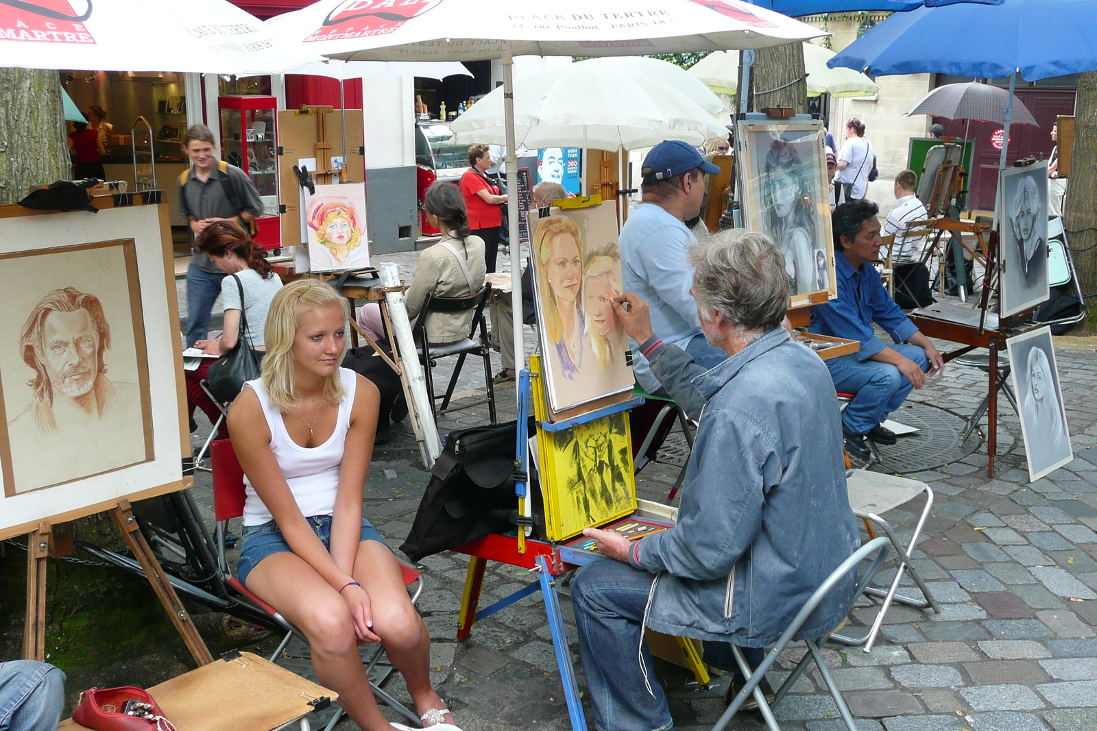 照片 法国(France) 巴黎(Paris) 小丘广场(Place du Tertre) 2007-06 1