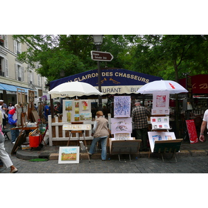 照片 法国(France) 巴黎(Paris) 小丘广场(Place du Tertre) 2007-06 26